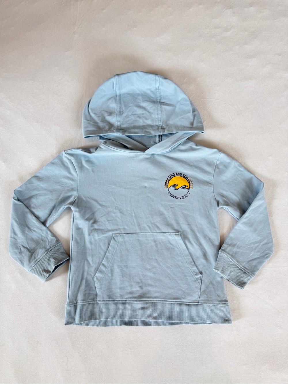 C&C California Kids Beach Light Blue Hoodie Size 3